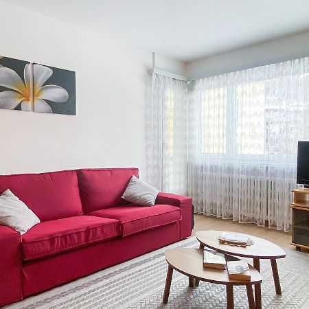 Zentrale Wohnung In St. Moritz Mit Grossem Balkon São Moritz Exterior foto