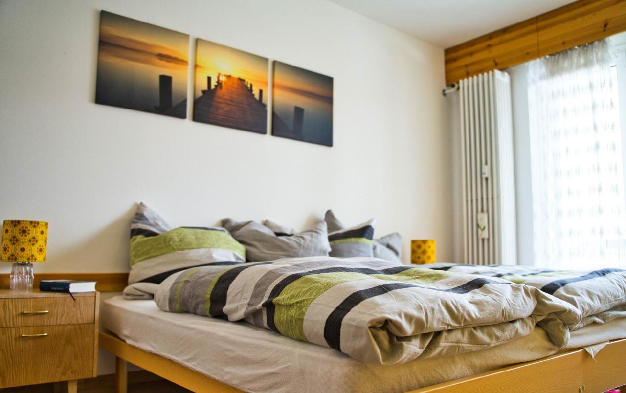 Zentrale Wohnung In St. Moritz Mit Grossem Balkon São Moritz Exterior foto